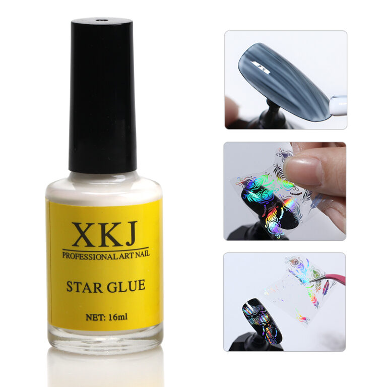 Star Glue XKJ 16 ml + 10 diseños de papel foil Mendieta Beauty